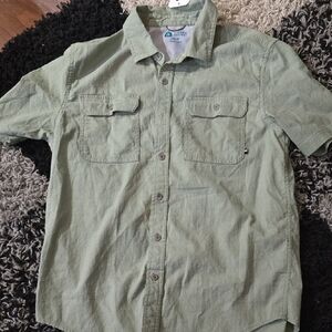 Outdoor Life Green Casual Button-Down Shirt